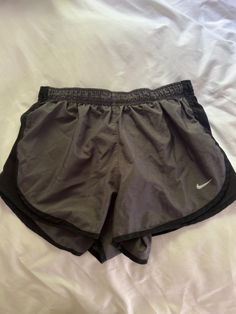 Nike Women's Charcoal Gray Athletic Running Shorts